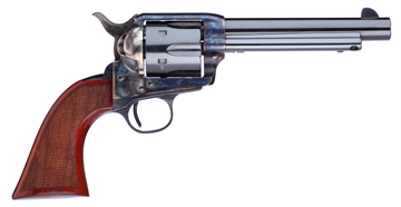 Picture of Taylors & Company Short Stroke Gunfighter 45 Colt (LC) 6rd 5.50" Blued Cylinder & Barrel Color Case Hardened Steel Frame Checkered Walnut Army Size Grip (Taylor Tuned) 556208DE