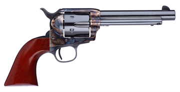Picture of Taylors & Company 701EDE 1873 Cattleman New Model 357 Mag 6rd 5.50" Blued Cylinder & Barrel Color Case Hardened Steel Frame Walnut Navy Size Grip (Taylor Tuned) 550903DE