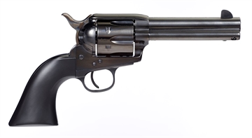 Picture of Taylors & Company Devil Anse 45 Colt (LC) Caliber with 4.75" Blued Finish Barrel, 6rd Capacity Blued Finish Cylinder, Color Case Hardened Finish Steel Frame & Matte Black Wood Grip 555161