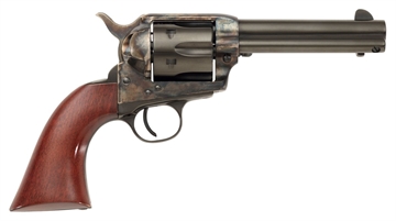Picture of Taylors & Company 1873 Cattleman Gunfighter 357 Mag Caliber with 4.75" Blued Finish Barrel, 6rd Capacity Blued Finish Cylinder, Color Case Hardened Finish Steel Frame & Walnut Army Size Grip 555148