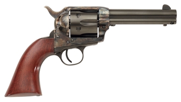 Picture of Taylors & Company 1873 Cattleman Gunfighter 45 Colt (LC) 6rd 4.75" Blued Cylinder & Barrel Color Case Hardened Steel Frame Walnut Army Size Grip (Taylor Tuned) 555149DE