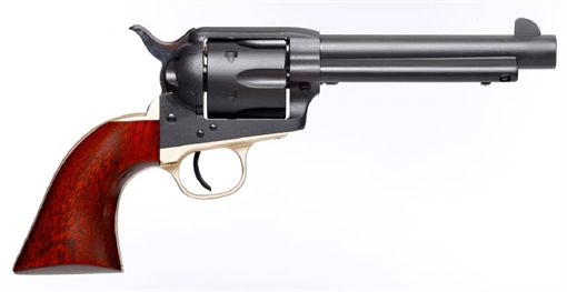 Picture of Taylors & Company Old Randall 45 Colt (LC) Caliber with 5.50" Barrel, 6rd Capacity Cylinder, Overall Matte Blued Finish Steel & Walnut Grip 550431
