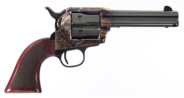 Picture of Taylors & Company Smoke Wagon 45 Colt (LC) Caliber with 4.75" Blued Finish Barrel, 6rd Capacity Blued Finish Cylinder, Color Case Hardened Finish Steel Frame & Checkered Walnut Grip 550812