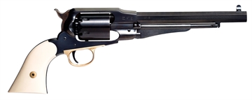 Picture of Taylors and Company Sodbuster Black Powder SAO 44 Cal Striker Fire 8" 6rd Blued 2-Piece Ivory Grip 550778