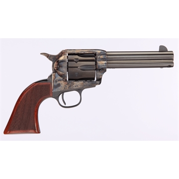 Picture of Taylors & Company Runnin Iron 45 Colt (LC) Caliber with 4.75" Blued Finish Barrel, 6rd Capacity Blued Finish Cylinder, Color Case Hardened Finish Steel Frame & Checkered Walnut Grip 550821