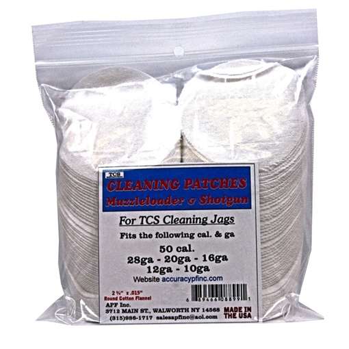Picture of Tcs TCS CLEANING PATCHES 50 CALIBER MUZZLELOADER-12 GAUGE P28GA-10GA