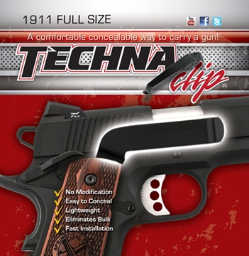 Picture of TECHNA CLIP GUN BELT CLIP FOR 1911 FULL SIZE RIGHT HAND ( 6 PER CASE ) COMBR