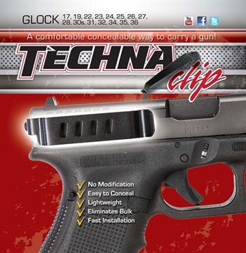 Picture of TECHNA CLIP HANDGUN RETENTION CLIP FOR GLOCK 202121SF29+ GLOCK10
