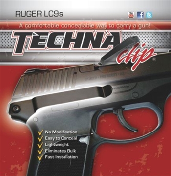 Picture of TECHNA CLIP GUN BELT CLIP FOR RUGER LC9S/EC9S RIGHT HAND ( 6 PER CASE ) CLC9SBR