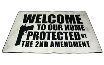 Picture of TekMat Door Mat, 2nd Amendment, Black, 25"x42" TEK-42-2AMENDMENT-U