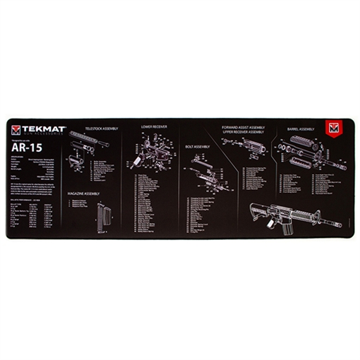 Picture of TekMat AR-15 Ultra Premium Gun Cleaning Mat, Includes Small Microfiber TekTowel, Packed In Tube TEK-R44-AR15 TEKR44AR15