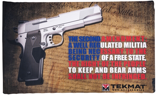 Picture of TekMat Right To Bear Arms Door Mat 25" x 42" TEK422AMEND