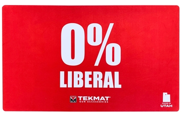 Picture of TekMat Zero Percent Liberal Door Mat Red Rubber 42" Long 0% Liberal TEK42LIBERAL