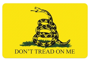 Picture of TekMat Gadsden Flag Cleaning Mat Black/Yellow Rubber 11"x17" Snake/"Don't Tread On Me" TEKR17GADSDEN