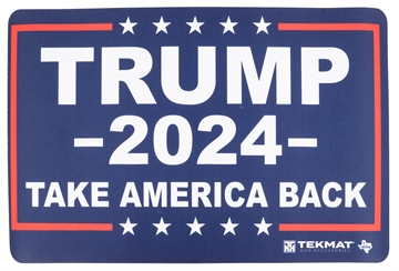 Picture of TekMat Trump 2024 Take Back America Red/White/Blue Rubber 11" x 17" TEKR17TRUMP2024
