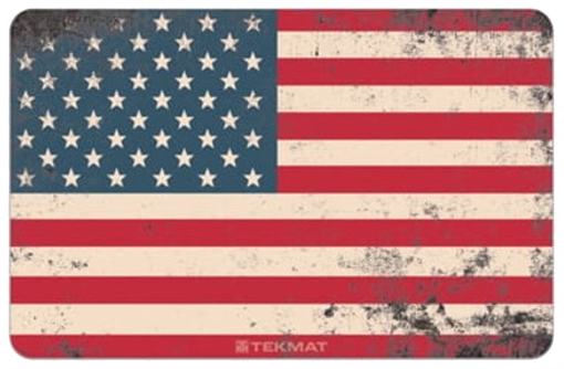 Picture of TekMat Cleaning Mat, Pistol Size, 11"x17", Old Glory US Flag, Red/White/Blue TEK-R17-USFLAG-01 TEKR17USFLAG01