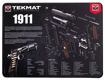 Picture of TekMat Ultra 20 Cleaning Mat Black/White Rubber 15"x20" 1911 Parts Diagram TEKR2019113D