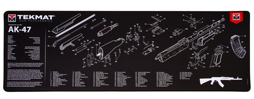 Picture of TekMat AK-47 Ultra Premium Gun Cleaning Mat, Includes Small Microfiber TekTowel, Packed In Tube TEK-R44-AK47 TEKR44AK47