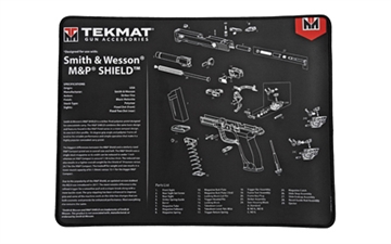 Picture of TekMat S&W M&P SHIELD Ultra Premium Gun Cleaning Mat, 15"x20", Includes Small Microfiber TekTowel, Packed In Tube TEK-R20-SW-MP-SHIELD TEKR20SWMPSHIELD