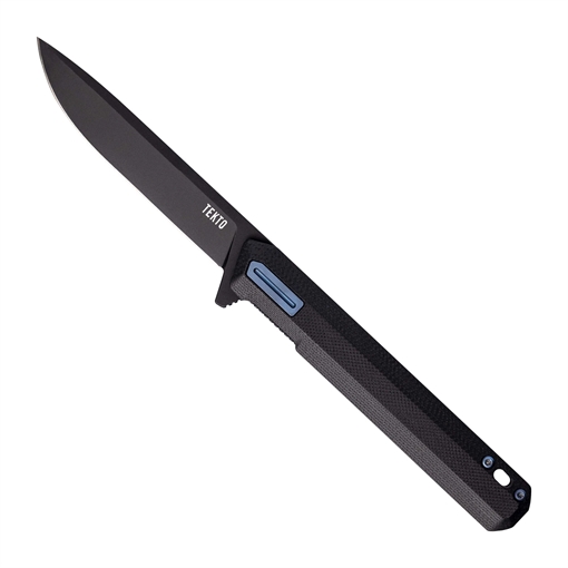 Picture of TEKTO GEAR BRAVO BLACK G10 HANDLE BLUE TI ACCENTS D2 F2RG1BKD2BK1