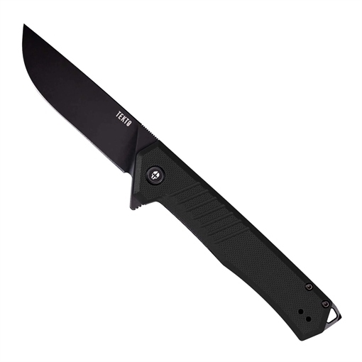 Picture of TEKTO GEAR ALPHA BLACK G10 HANDLE BLACK ACCENTS D2 F1RG1BKD2BK1 F1R_G1BK_D2BK1_A1