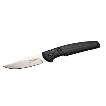 Picture of Telum Glaive Tactical Automatic Folding Knife 4" Drop Point Blade Black TT3055