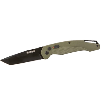 Picture of Telum Titan Tactical Automatic Folding Knife 4" Tanto Blade OD Green TT2997