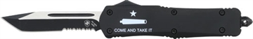 Picture of TEMPLAR KNIFE LARGE OTF AR COME & TAKE IT 3.5" BLK TANTO LAR15531