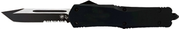 Picture of TEMPLAR KNIFE LARGE OTF BLACK RUBBER 3.5" BLACK TANTO SRRTD LBR531