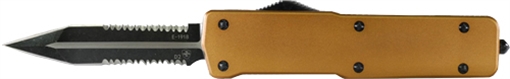 Picture of TEMPLAR KNIFE LARGE OTF BRONZE 3.5" BLACK DAGGER ALUMINUM HND LAAB421
