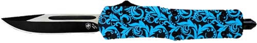Picture of TEMPLAR KNIFE LARGE OTF MAIDEN TEAL 3.5" BLACK DROP POINT LMDT331