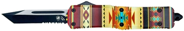 Picture of TEMPLAR KNIFE KNIFE LARGE OTF RED SADDLE BLANKET 3.5" BLK TANTO! LSBR531