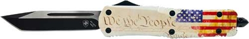 Picture of TEMPLAR KNIFE LARGE OTF WE THE PEOPLE 3.5" BLACK TANTO LWTP231
