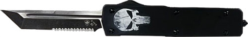 Picture of TEMPLAR KNIFE LARGE ZINC OTF FALLEN 3.5" D2 BLK TANTO SRRTD LZFL521