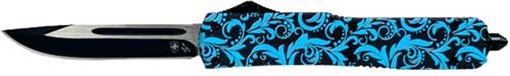 Picture of TEMPLAR KNIFE SLIM OTF MAIDEN TEAL 3.1" BLACK DROP POINT MMDT331