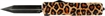 Picture of TEMPLAR KNIFE SMALL OTF ALUM LEOPARD 2.75" BLACK DAGGER SALPD121