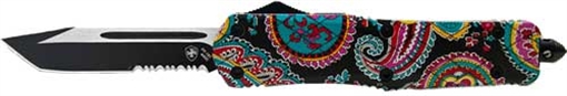 Picture of TEMPLAR KNIFE SMALL OTF QUILT 2.75" BLACK TANTO SERRATED SQT531