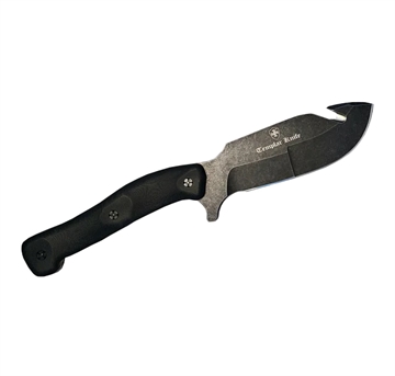 Picture of Templar Knife Reagan Field Dressing 4.60" Fixed Gut Hook Plain Powder Coated D2 Steel Blade/ 4.55" Black G10 Handle HBK321