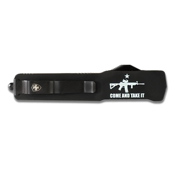 Picture of Templar Knives Premium Weighted Come and Take It Slim Knife 3-1/8" Drop Point Blade Black MZ-AR15-32-1