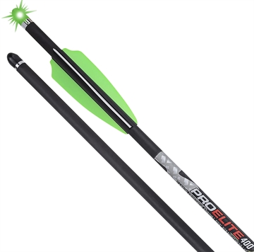 Picture of TenPoint TenPoint Pro Elite 400 Alpha Blaze Arrows 20 in. Green Alpha Blaze Nock 3 pk. HEA-669.3 HEA6693