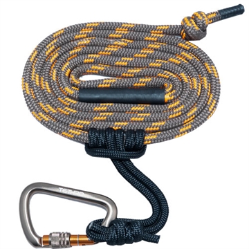 Picture of TETHRD 11MM TREE/LINEMAN 8' W/CARABINER ORANGE 11MM-ORNG