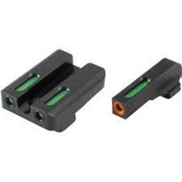 Picture of TRUGLO TFX Brite Site, Day/Night Sight Set For Sig P365, Front Sight Color Green W/ White Focus Lock Ring, Rear Sight Color Green, Glows In The Dark No Batteries Or Light Exposure Required TG-TG13SG4A