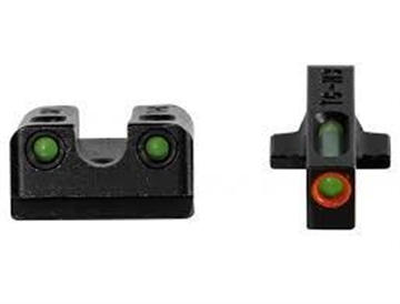 Picture of TRUGLO TFX Pro Brite Site Day/Night Sight Set For Sig P365, Front Sight Color Green W/ Orange Focus Lock Ring, Rear Sight Green, Glows In The Dark No Batteries Or Light Exposure Required TG-TG13SG4PC