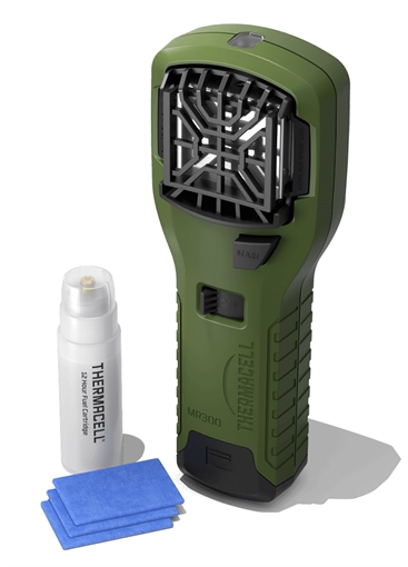 Picture of Thermacell MR300 Portable Repeller Olive Effective 15 ft Odorless Scent Repels Mosquito Effective Up to 12 hrs MR300G