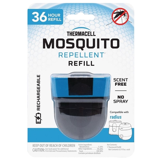Picture of Thermacell Repellent Refill Black Effective 20 ft Fits Rechargeable E-Series & Radius Zone Odorless Scent Repels Mosquito Effective Up to 36 hrs ER136