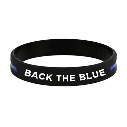 Picture of Thin Blue Line Back the Blue Bracelet BACK-BLUE-BR-8