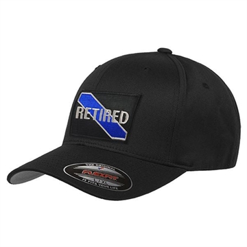 Picture of Thin Blue Line FlexFit Retired Hat FLEX-RET-BLACK-LARGE