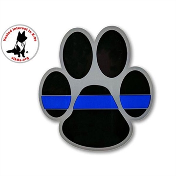 Picture of Thin Blue Line Thin Blue Line Paw Sticker, 3 x 3.5 Inches TBL-S-PAW