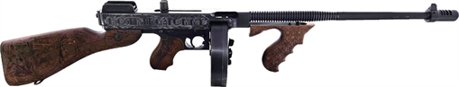 Picture of Thompson 1927A1 "Roaring 20's" Carbine .45 Auto 20rd Stick 50rd Drum Magazines 18" Barrel Wood Stock T150DC7