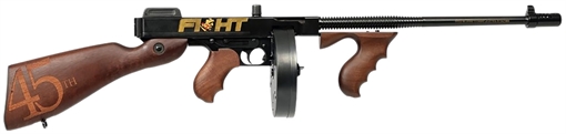 Picture of Thompson 1927A-1 Trump Fight .45 Cal 50+1 18" Finned Barrel, Aluminum Receiver, Fixed Stock T150DC9